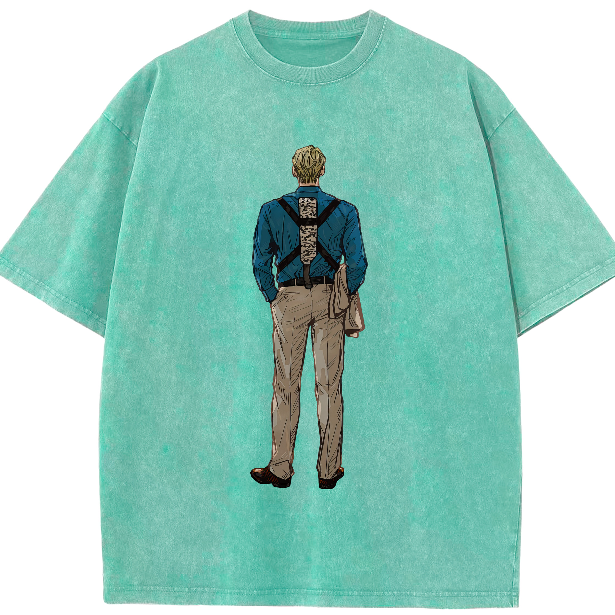 （画像用） 呪術廻戦 Jujutsu Kaisen 綿100% ヴィンテージ風 半袖Tシャツ（フロントプリント）